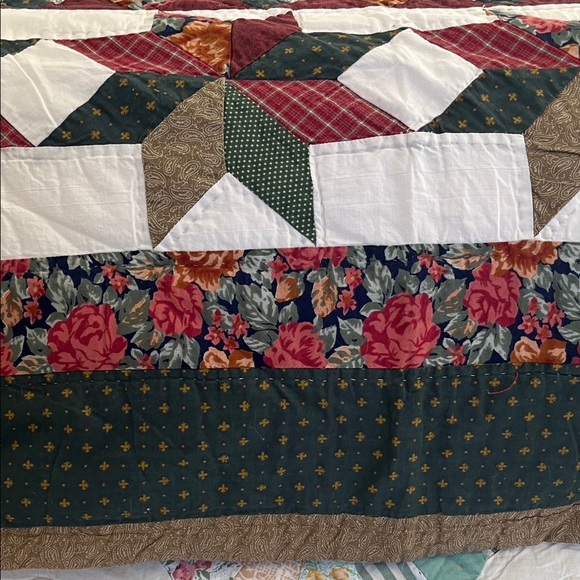 Patchwork Pieced Quilt STAR pattern VINTAGE - Picture 3 of 16